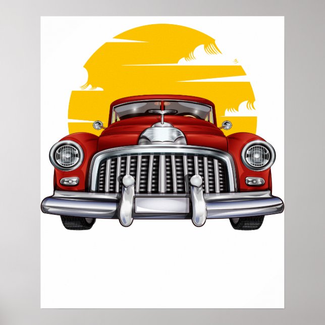 Poster carro clássico 2 (Frente)