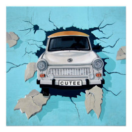 Pôster Carro Clássico Arte Clássica do Carro vintage Mura