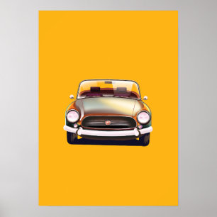 Poster Carro clássico vintage