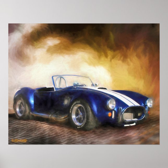 Poster Carro Cobra "FANG STRIKER" (Frente)