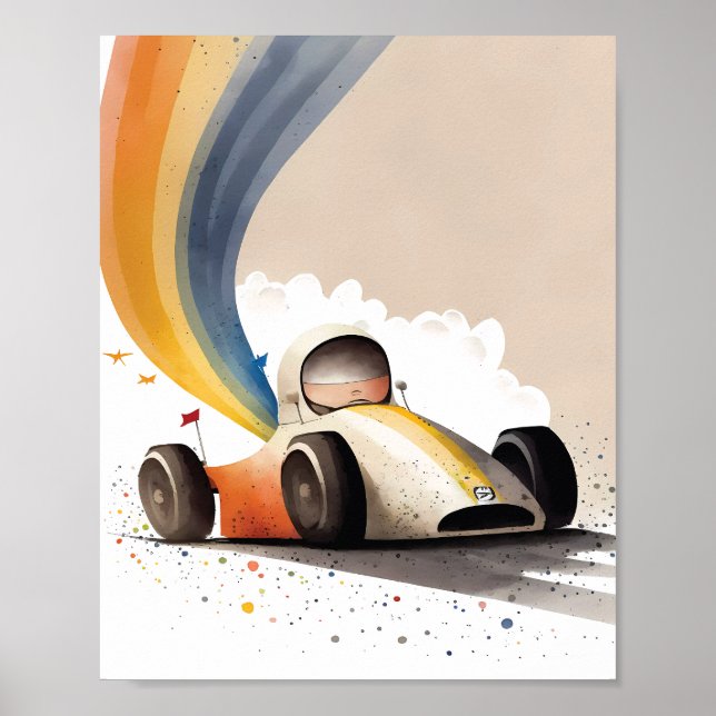 Poster Carro de Corrida (Frente)