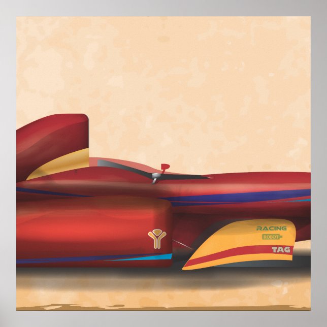 Poster Carro de Corrida (Frente)