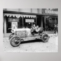 Carro de Corrida do Campeonato, 1922. Foto Antiga