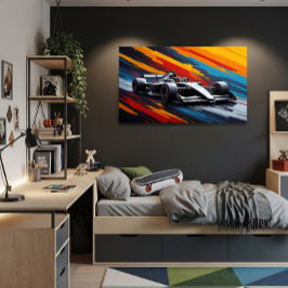 Poster Carro de Corrida Speedy para Automobilismo