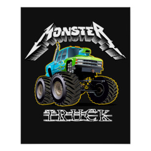 Pôster Carro de desenho animado