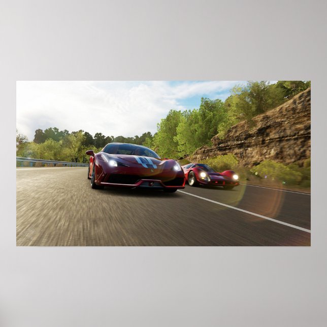 Poster Carro desportivo (Frente)
