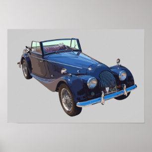 Pôster Carro Desportivo Convertível Morgan Plus 4, 1964