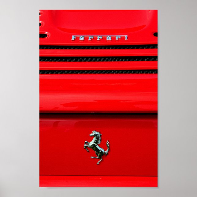 Poster Carro desportivo italiano de cavalos de dança (Frente)