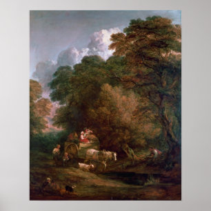 Pôster Carro do mercado de Thomas Gainsborough  The, 1786