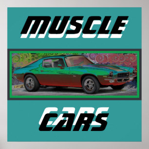 Pôster carro do músculo 70s