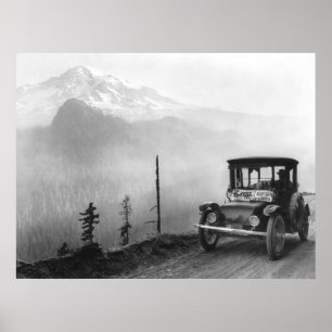 Pôster Carro elétrico antigo, 1919