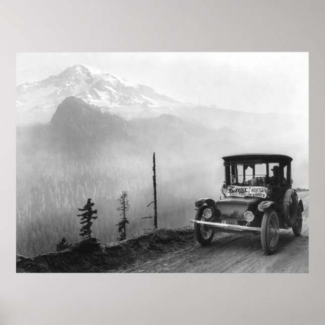 Pôster Carro elétrico antigo, 1919 (Frente)