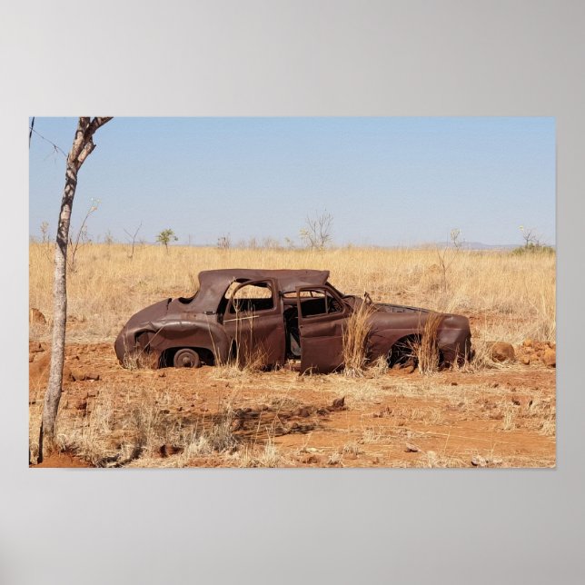 Poster Carro Enferrujado (Frente)