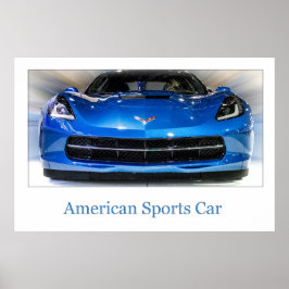 Poster Carro Esportivo Americano