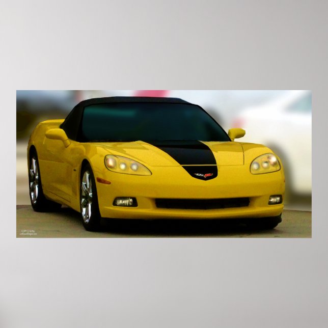 POSTER CARRO ESPORTIVO AMERICANO: CORVETTE (Frente)