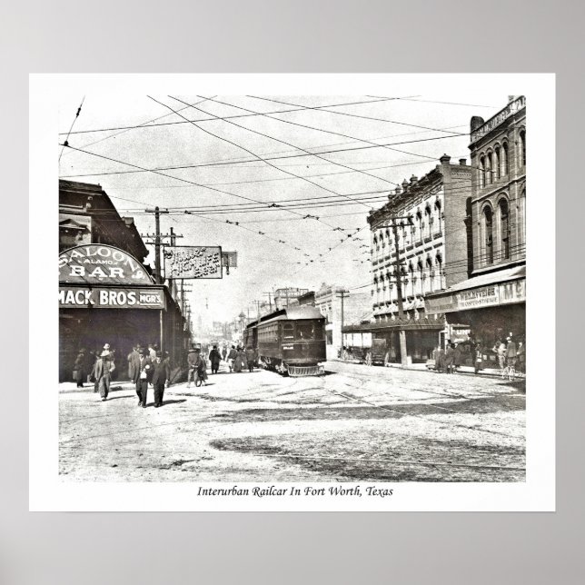 Poster Carro-ferroviário interurbano em Forte centro Wort (Frente)