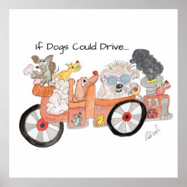 Poster Carro Ideal para Cães