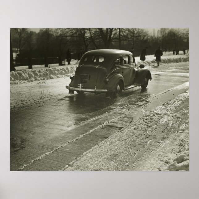 Pôster Carro na estrada (Frente)