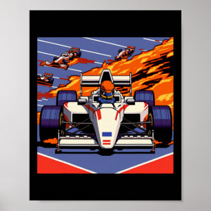 Poster Carro para Videogame Mecânico do Ventilador Esport