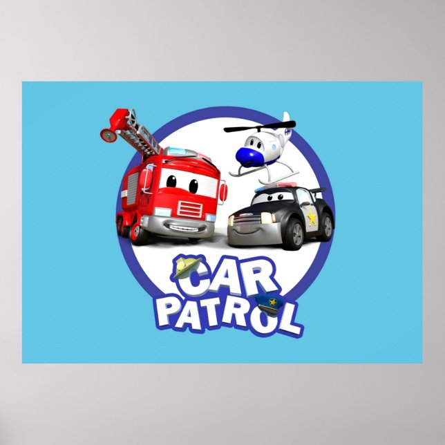 Poster Carro-Patrulha da Cidade do Carro (Frente)