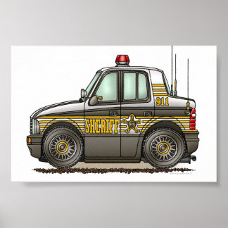 Poster Carro-patrulha do xerife