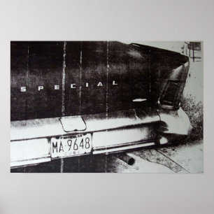 Pôster Carro preto e branco