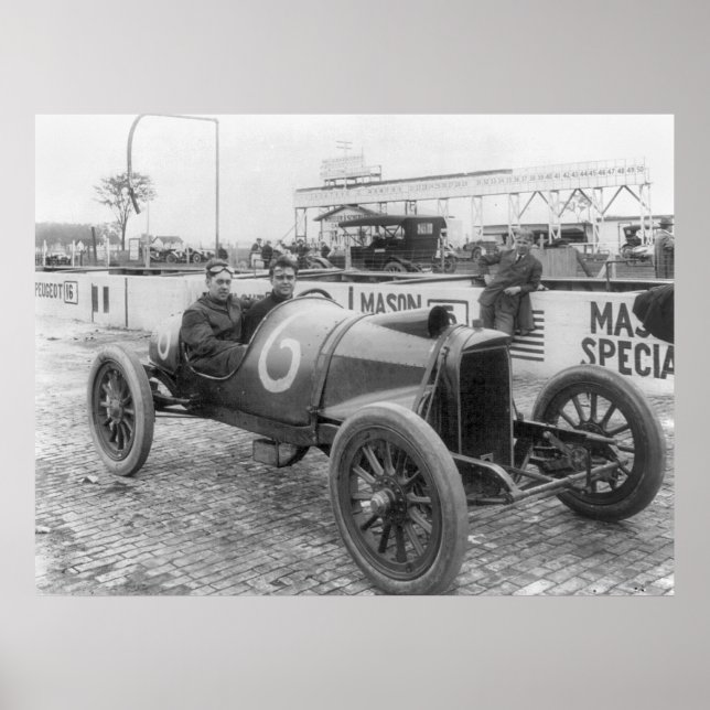 Pôster Carro Race 1913 (Frente)