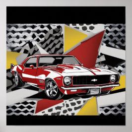 Poster Carro Retrô