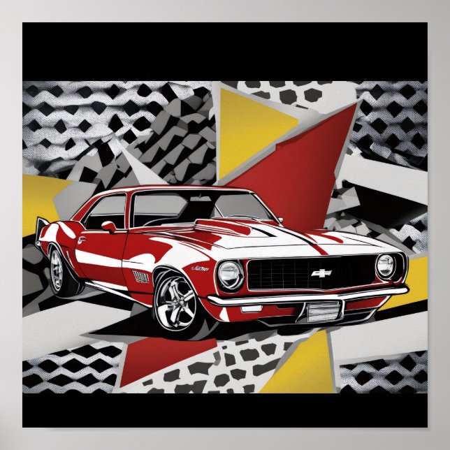 Poster Carro Retrô  (Frente)