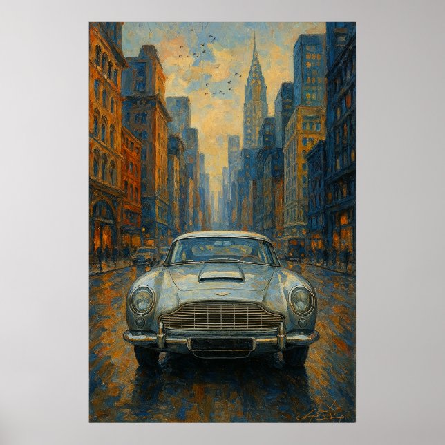 Poster Carro Sonho de Velocidade (Frente)