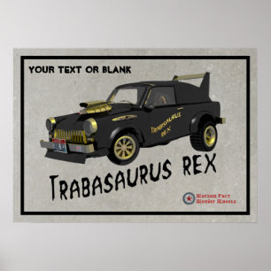 Poster Carro Trabant Alemão-Leste Personalizado