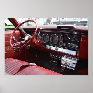 Poster Carro velho com 8 pistas