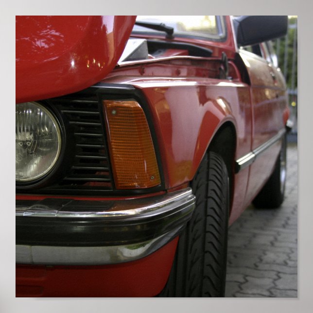 Pôster Carro vermelho (Frente)