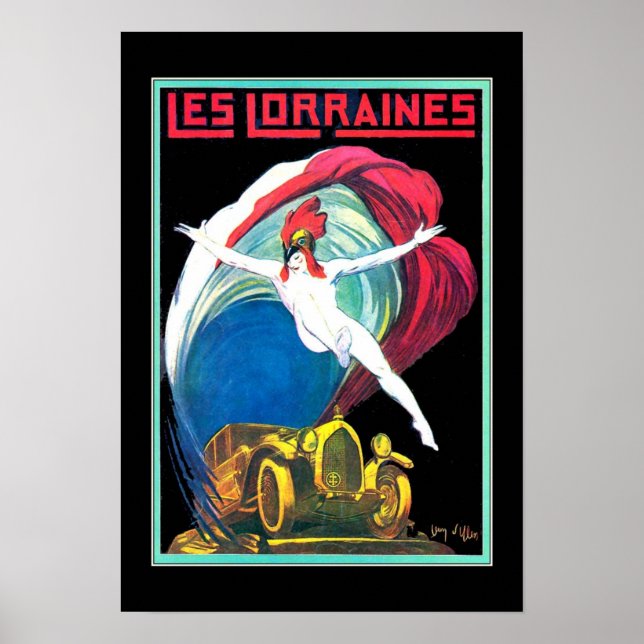 Poster carro vintage (Frente)