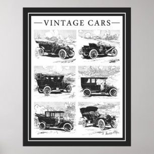 poster carro vintage