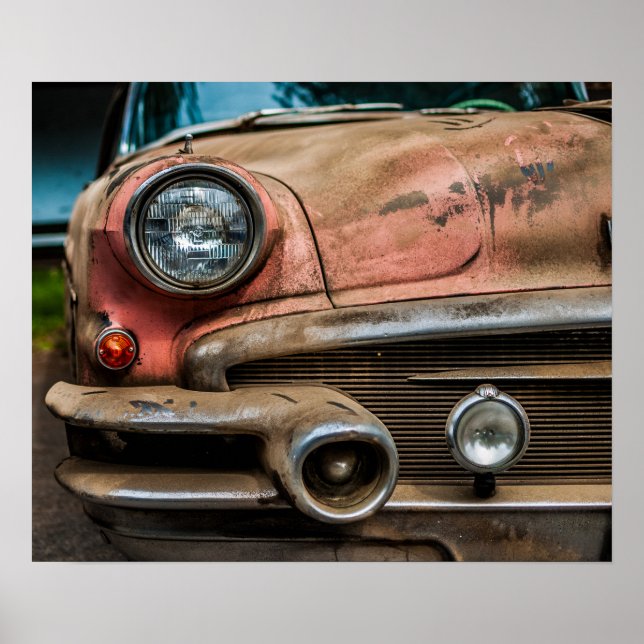 Poster carro vintage (Frente)