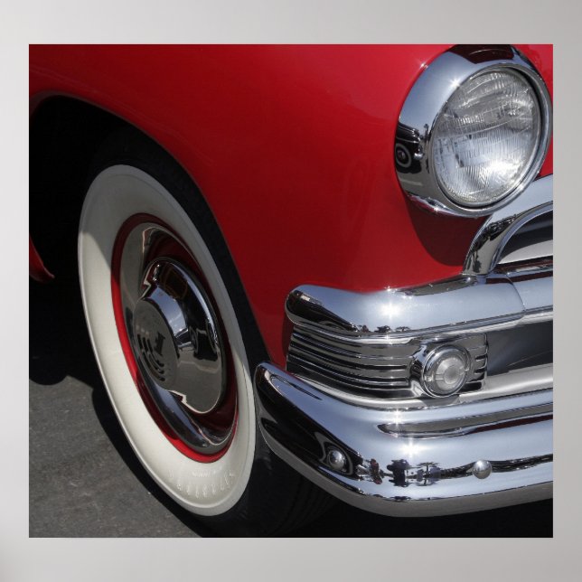 Poster carro vintage (Frente)