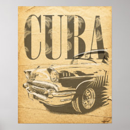 Poster Carro vintage