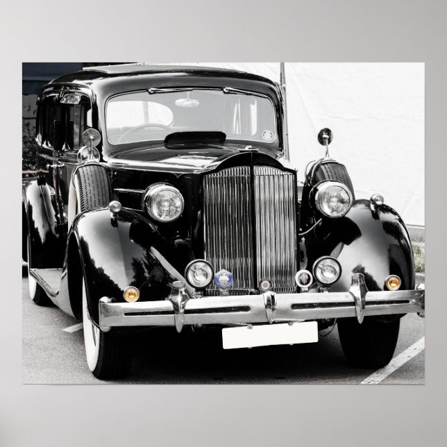 Pôster Carro vintage (Frente)