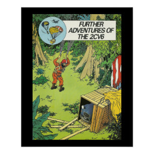 Pôster Carro vintage Citroen 2cv em Itália Perfect Poster