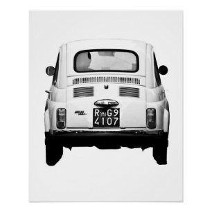 Pôster Carro vintage perfeito para Poster Fiat 500 Ro