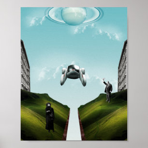 Poster carro voador