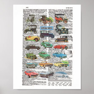 Poster Carros Clássicos