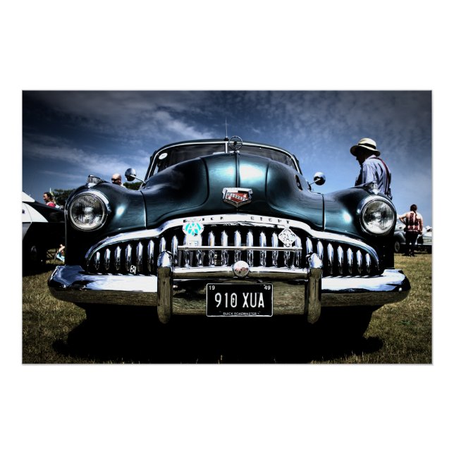 Pôster Carros Clássicos Americanos (LBNGR_2888) (Frente)