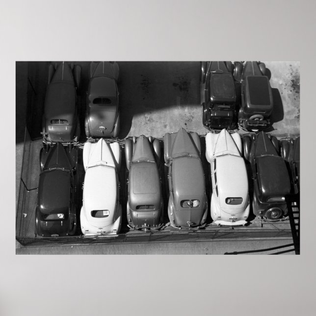 Pôster Carros clássicos clássicos, 1940 (Frente)