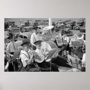 Pôster Carros da banda e do clássico, os anos 30