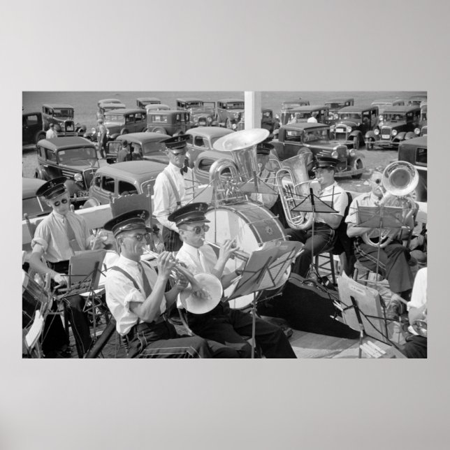 Pôster Carros de banda e clássicos, 1930 (Frente)