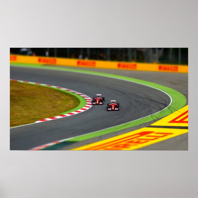 Poster Carros de Corrida (Frente)