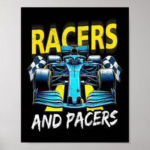 Poster Carros De Corrida E Pilotos O Poder Da Arte De Cor