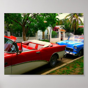 Poster Carros retrorreflectores em Cuba